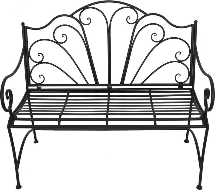 Actual product image HTI-Living Gartenbank aus Metall romantische Sitzbank für Terrasse und Garten