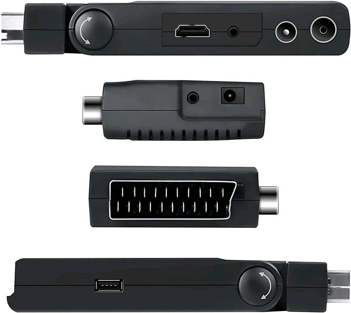 Actual product image Diprogress DPT 202SB Decoder Scart Stick DVBT2 HEVC MAIN 10 RCU (DVB-T2)