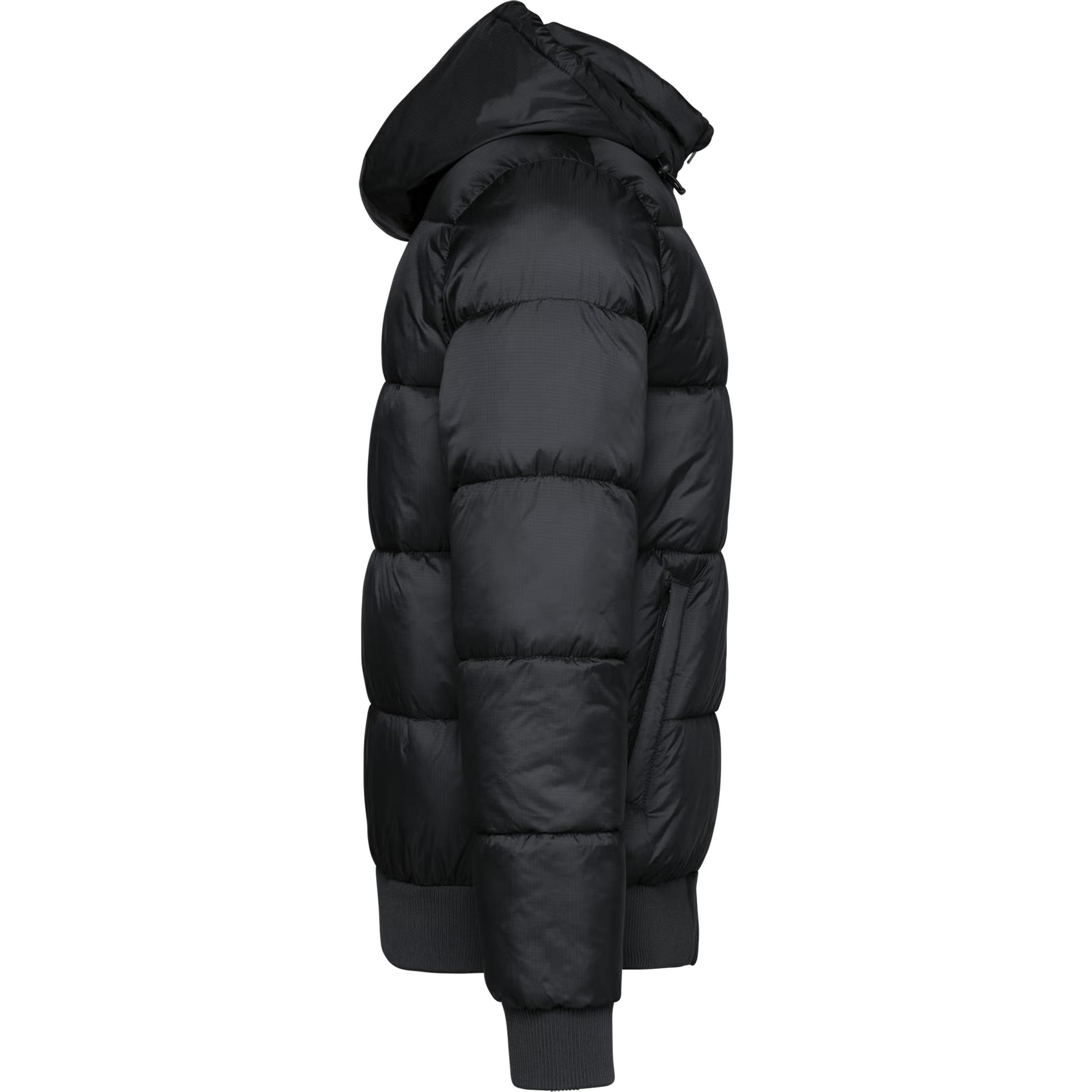 Kariban, Herren, Jacke, Recycelte Daunenjacke mit Kapuze (S), Schwarz, S