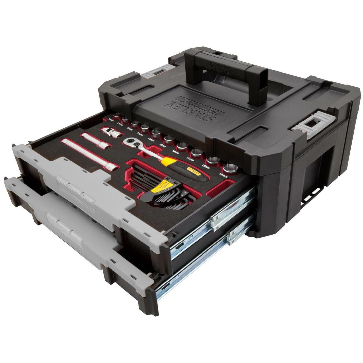 Thumbnail - Stanley, Steckschlüssel + Stecknuss, Steckschlüssel-Set T-STAK 3/8 Einlage, 38-teilig (3/8")