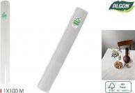 Actual product image Algon white tablecloth roll with mandrel 1x100 cotton