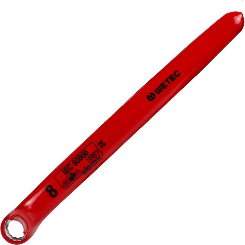 Wetec, Schraubenschlüssel, Ringschlüssel, DIN 7447, Schlüsselweite 8 mm, 1.000V/VDE/GS (8 mm)