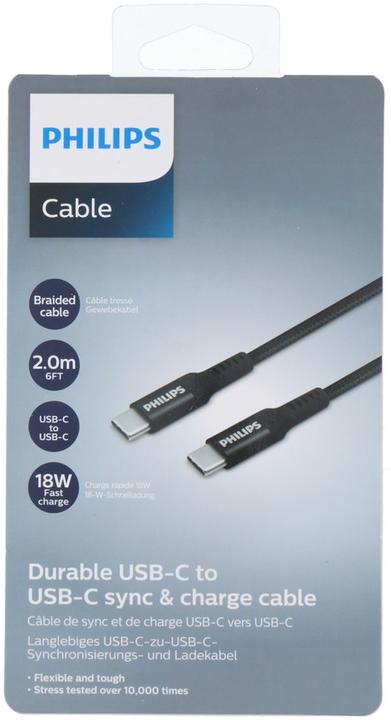 Produktbild Philips Cable USB-C DLC5206C/04 (2 m)