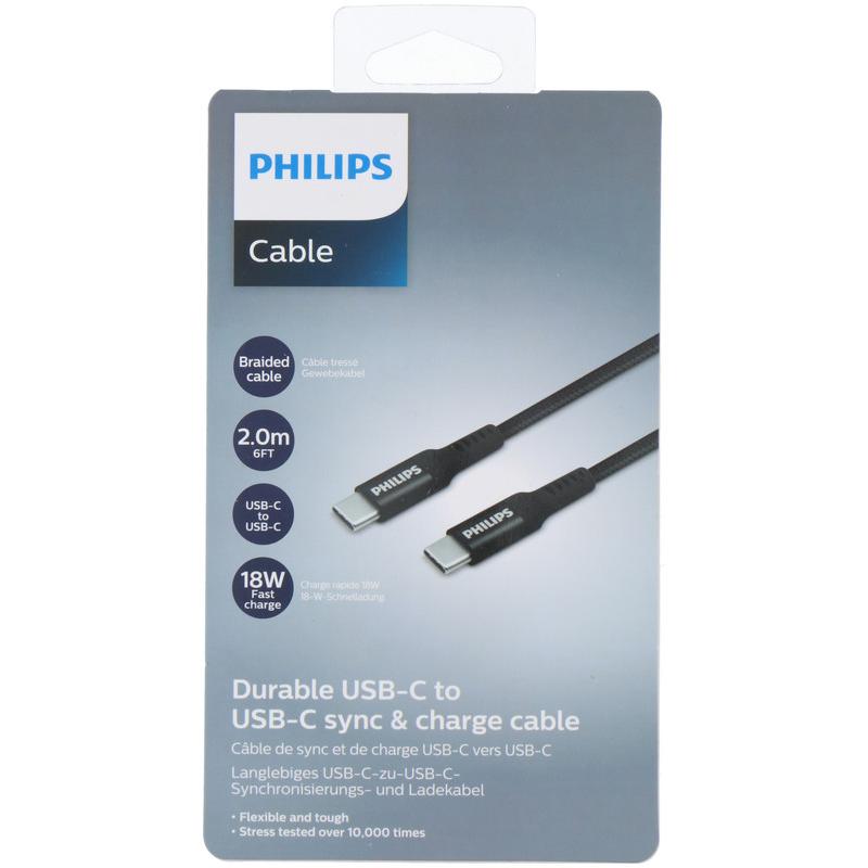 Thumbnail - Philips Cable USB-C DLC5206C/04, USB Kabel