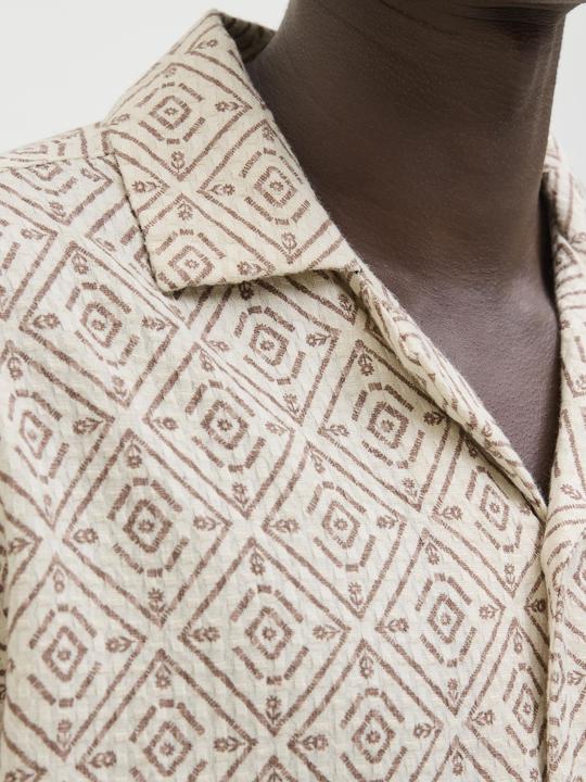 Actual product image Jack & Jones Jprbluvincent Print Resort S/S Shirt Sn (XL)