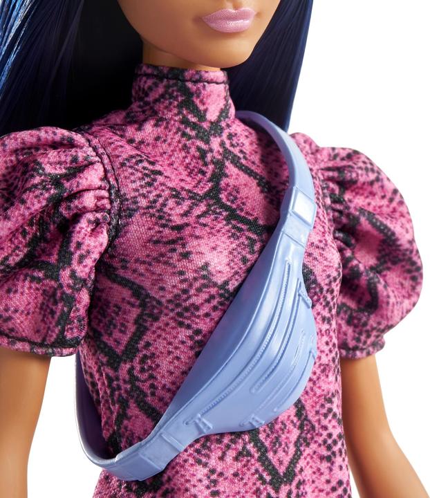Immagine prodotto Barbie Bambola fashionista con abito con stampa a serpente