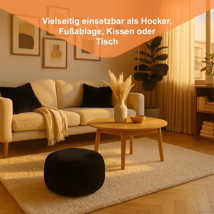 Produktbild Relaxdays Cord-Pouf