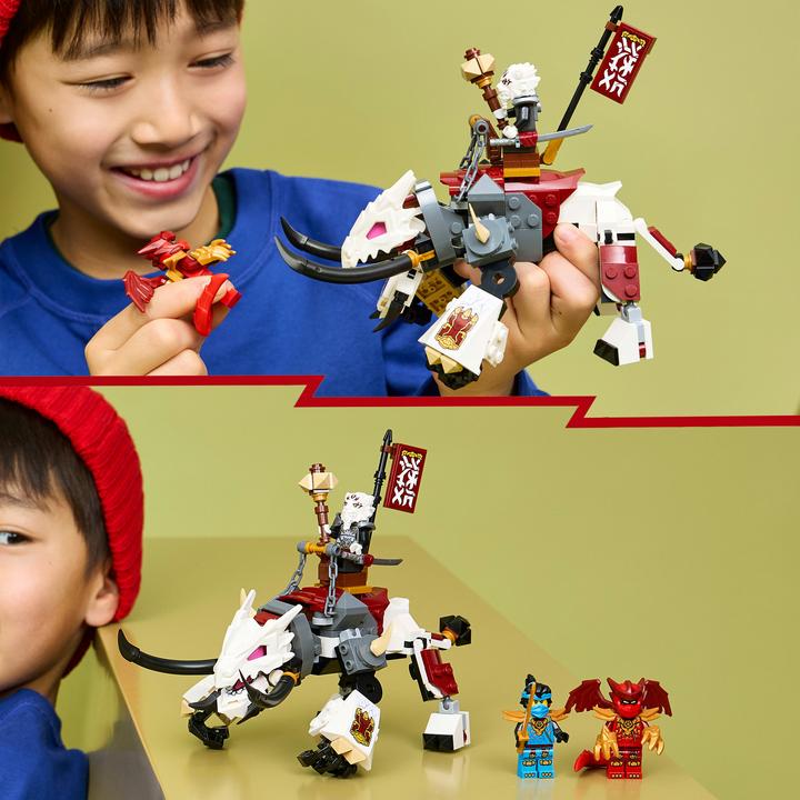 Produktbild LEGO Zilvar auf seinem Drachentier Grimtak (71863, LEGO Ninjago)