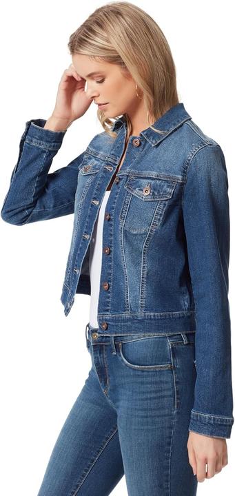 Actual product image Jessica Simpson Pixie Light Wash Pocket Denim Jacket (S)