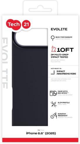 Image du produit tech21 EvoLite Case MagSafe for iPhone 17Air Black (Apple iPhone 17)