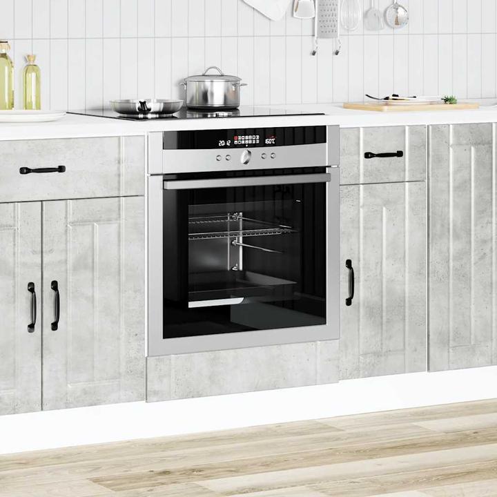 Immagine prodotto vidaXL Mobile da forno Lucca in cemento grigio a base di legno (60 x 46 x 81,5 cm)