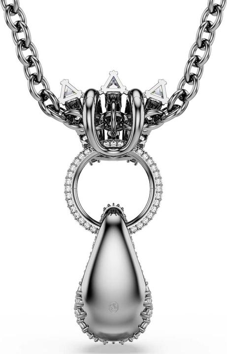 Produktbild Swarovski Sublima Halskette Verschiedene Schliffe Weiss Rutheniert (Swarovski Metall)
