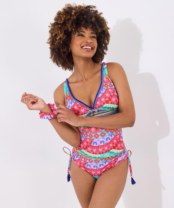 Image du produit Joe Browns Patchwork Tassel Trim Tankini Top (36)