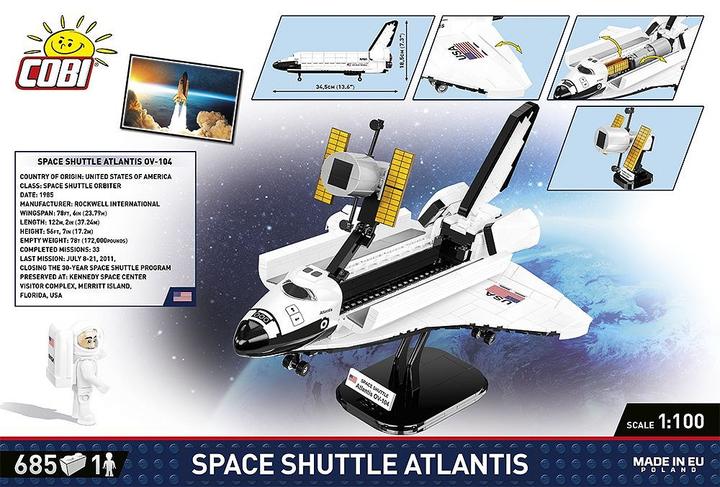 Actual product image Cobi Space Shuttle Atlantis