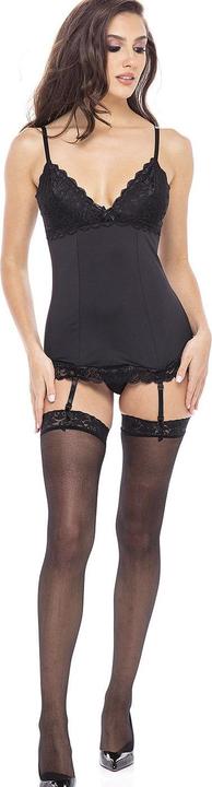 Produktbild René Rofé Hollywood Strumpfhalter und GString Set Schwarz (S, M)