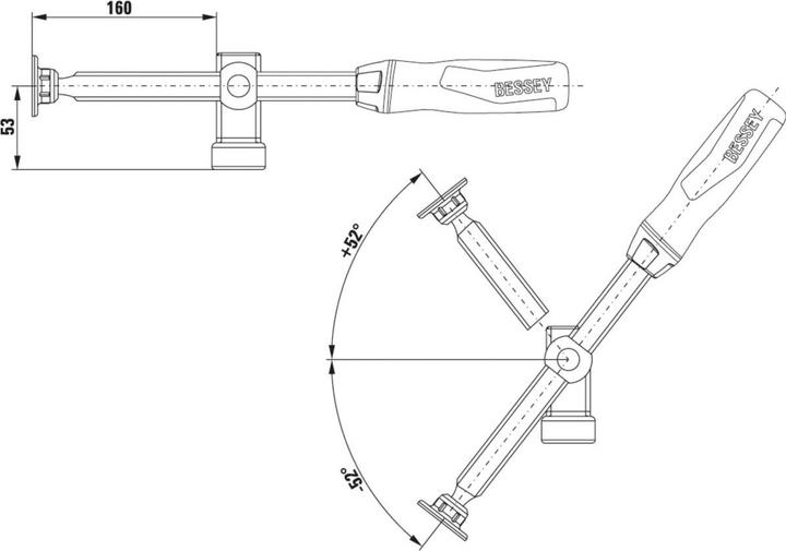 Produktbild Bessey Adapter variabel TW28AV TW28AV (160 mm)