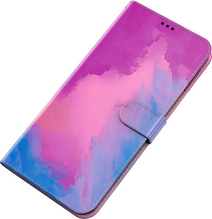 Actual product image Art iPhone 13 Pro book case Case with card slot Pink Purple (Apple iPhone 13 Pro)