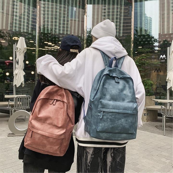 Actual product image Only-Bags.Store Solid colour large capacity backpack, leisure student backpack, computer backpack