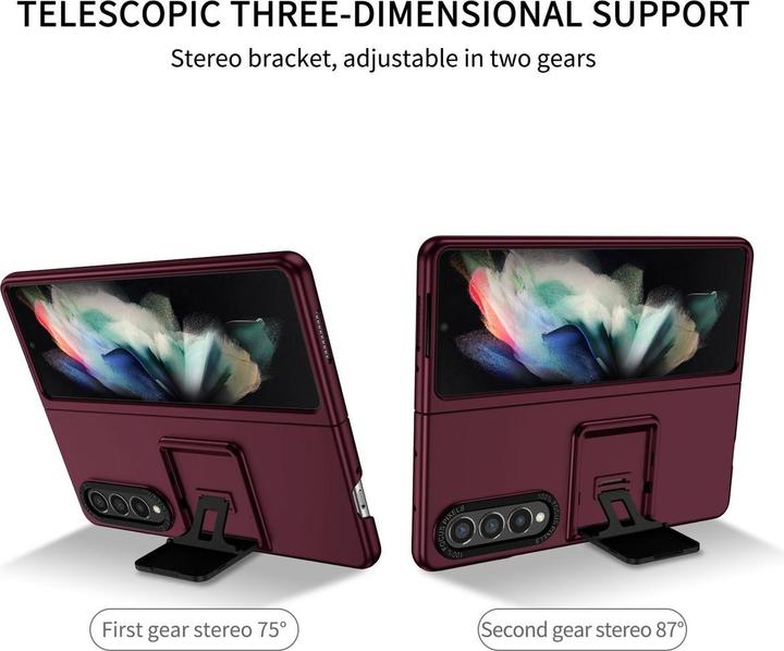 Produktbild König Design Hülle Handy Schutz für Samsung Galaxy Z Fold3 5G Case Cover Tasche Flip Etui Neu (Samsung Galaxy Z Fold3 5G)