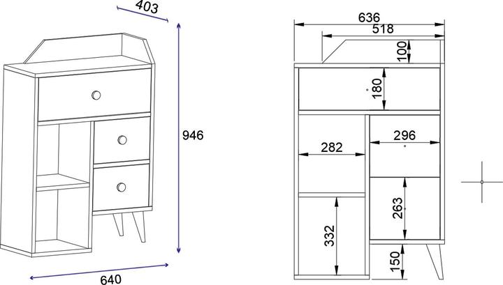 Image du produit Kalune Design Nola (64 x 40.30 x 94.60 cm)