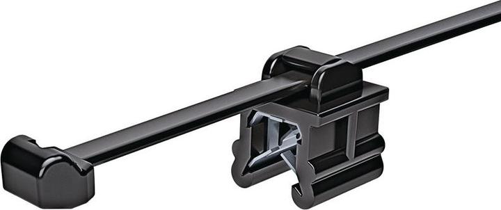 Actual product image HellermannTyton Edge Clip 200x4.6mm Front Ent Pnel 3-6mm (Fixing loops, 200 mm, 500 pcs.)