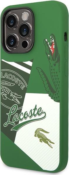 Produktbild Lacoste Hardcase Liquid Silicone Patchwork für Apple iPhone 14 Pro - green (Apple iPhone 14 Pro)