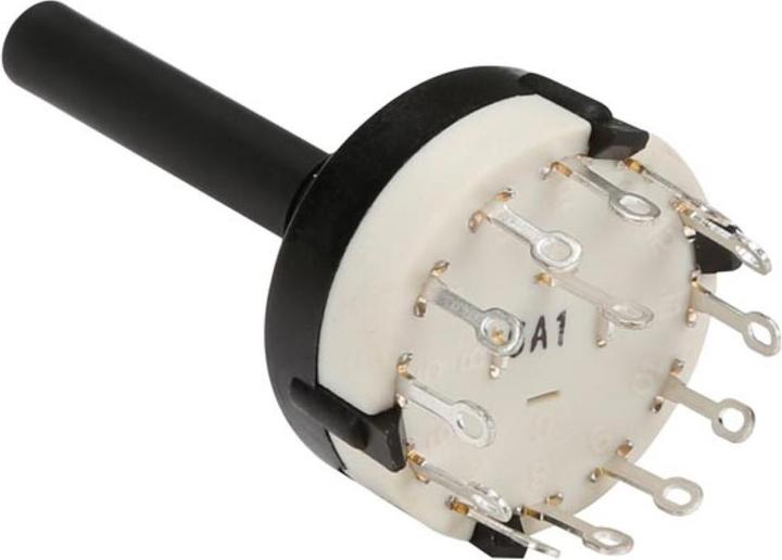 Actual product image Velleman Rotary Switch 1P 12 Positions Solder Connections