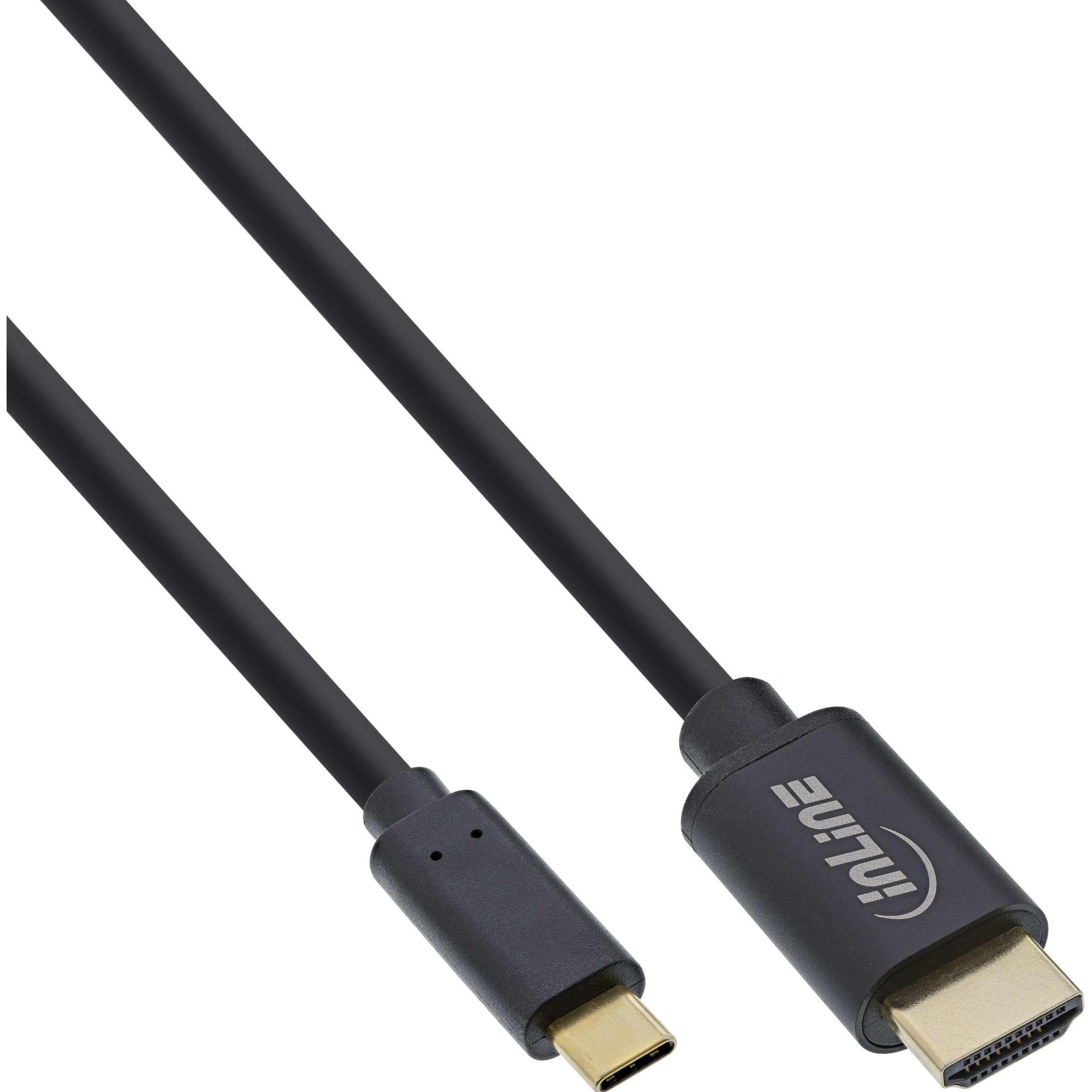 InLine USB Display Kabel (5 m, HDMI), Video Kabel