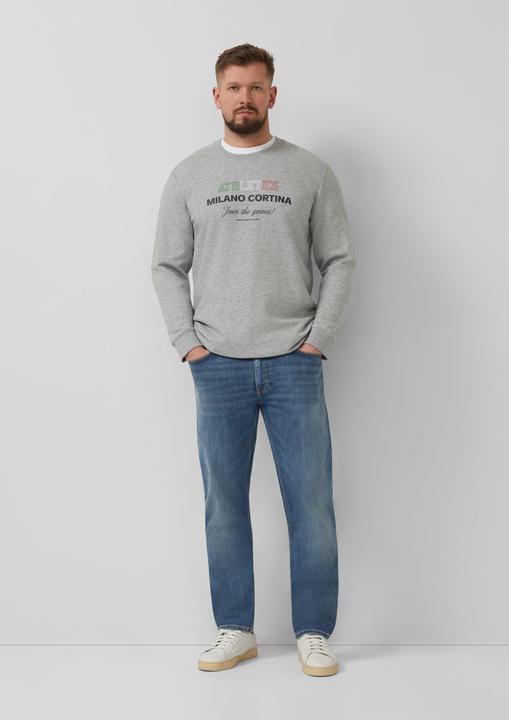 Image du produit s.Oliver Sweatshirt Weiches Sweatshirt mit Artwork im Relaxed Fit (XL)