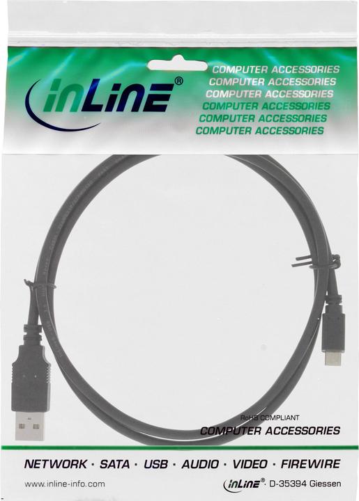 Actual product image InLine Micro USB 2.0 cable (0.50 m, USB 2.0)