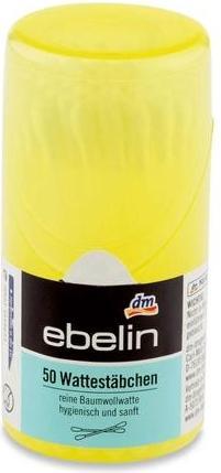 Produktbild dm ebelin Wattestäbchen Reisebox