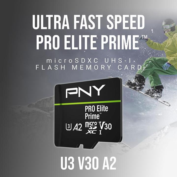Actual product image PNY Pro Elite Prime (1000 GB, microSDXC, U3, UHS-I)