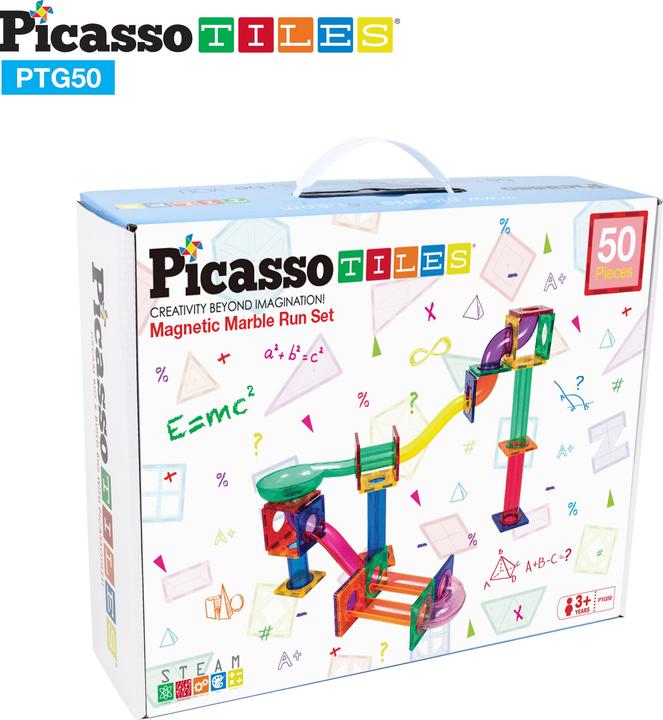 Immagine prodotto PicassoTiles Piastrelle Picasso - Set di fuga in marmo (50 pezzi) (PTG50)