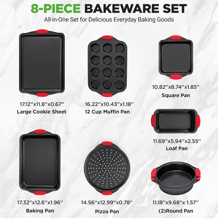 Produktbild Nutrichef 8-teiliges Antihaft-Backformen-Set
