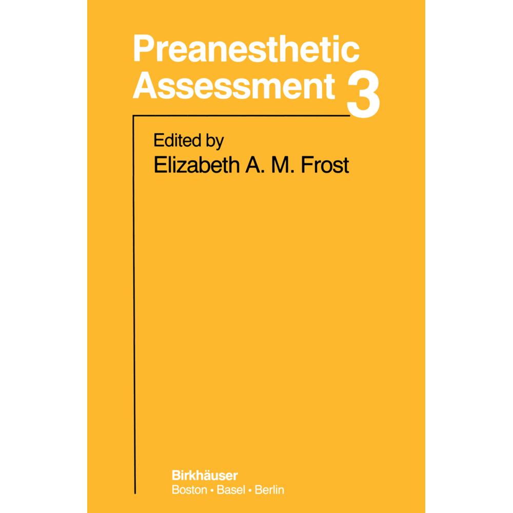 Preanesthetic Assessment 3, Fachbücher