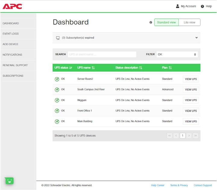 Produktbild APC SmartConnect Standard Plan Abonnement-Lizenz 1 Jahr year