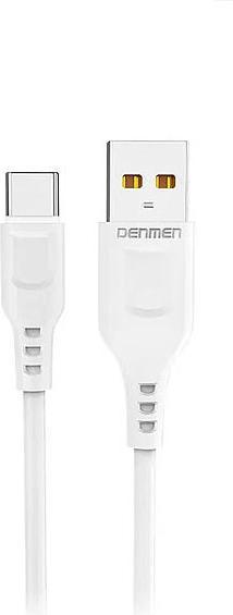 Actual product image Denmen D01T USB cable USB - USB-C 2 4A 1M White (1 m, USB 3.1)
