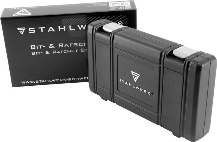 Actual product image Stahlwerk Professional ratchet box 1/4 inch reversible ratchet 35-piece chrome vanadium