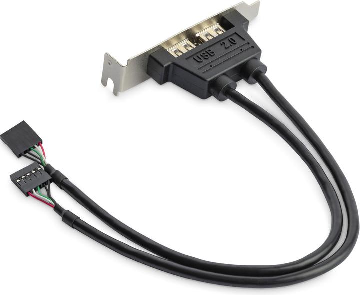 Produktbild StarTech 2 Port USB 2.0 Low Profile Slotblech - Buchse (USB-A, 2 Ports)