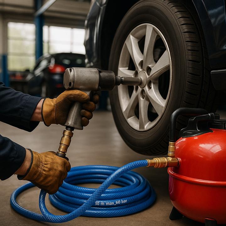 Produktbild Wiltec PVC Druckluftschlauch 20m Kompressorschlauch Gewebeschlauch Luftschlauch