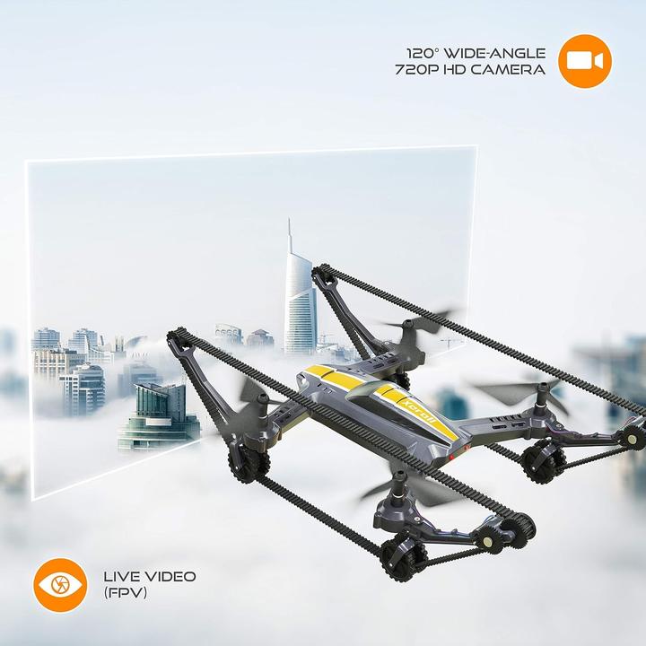 Image du produit Xerall X-TANKCOPTER Hybrid Quadcopter Tank Drone HD Cam VR Glasses 2.4GHz