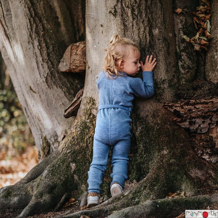 Produktbild ManyMonths Woll-Overall - Pea Purée (L, XS)