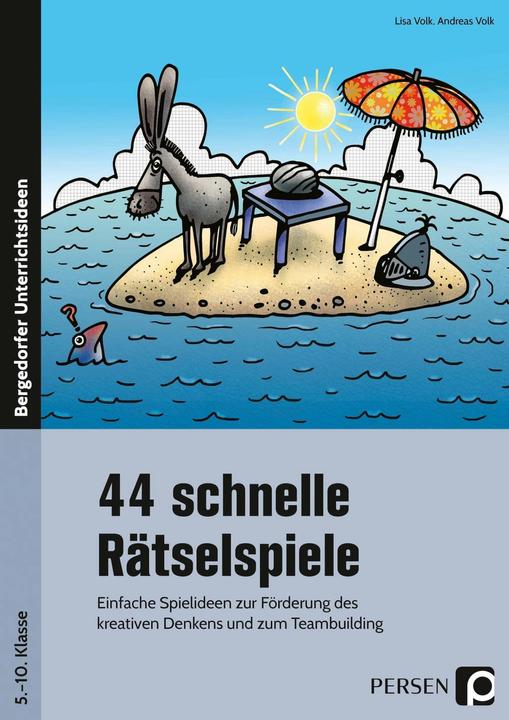 Produktbild 44 schnelle Rätselspiele (Deutsch, Andreas Ganz, Lisa Katharina Volk, 2018)