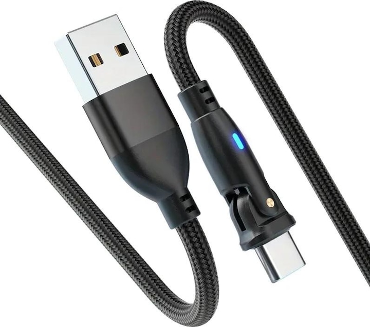 Produktbild Cbx 180 Grad Winkel Ladekabel USB-C / USB-A, 3m (3 m)