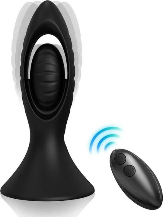 Armony Vibrator & Analplug Silikon Schwarz