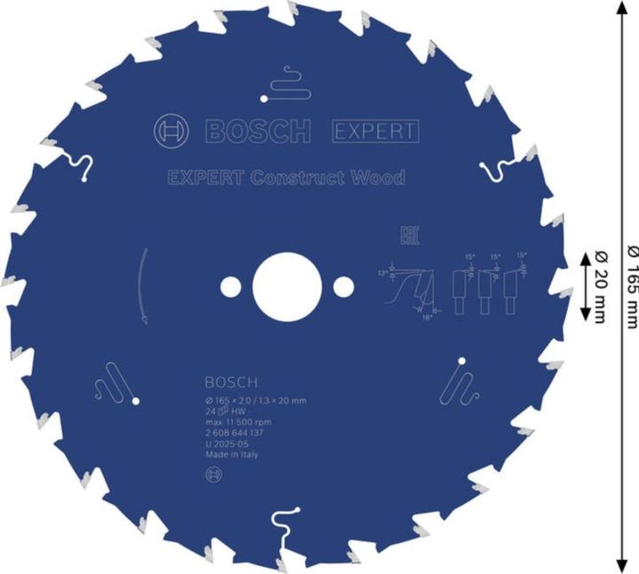 Actual product image Bosch Professional Zubehör circular saw blade Expert for wood