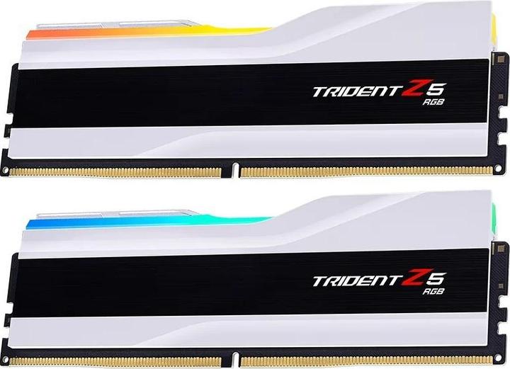 Productafbeelding G.Skill DIMM 32 GB DDR5-6000 (2x 16 GB) Dual Kit (wit, F5-6000J3636F16GX2-TZ5RW, Trident Z5 RGB, INTEL XMP) (2 x 16GB, 6000 MHz, DDR5 RAM, DIMM 288 pin)