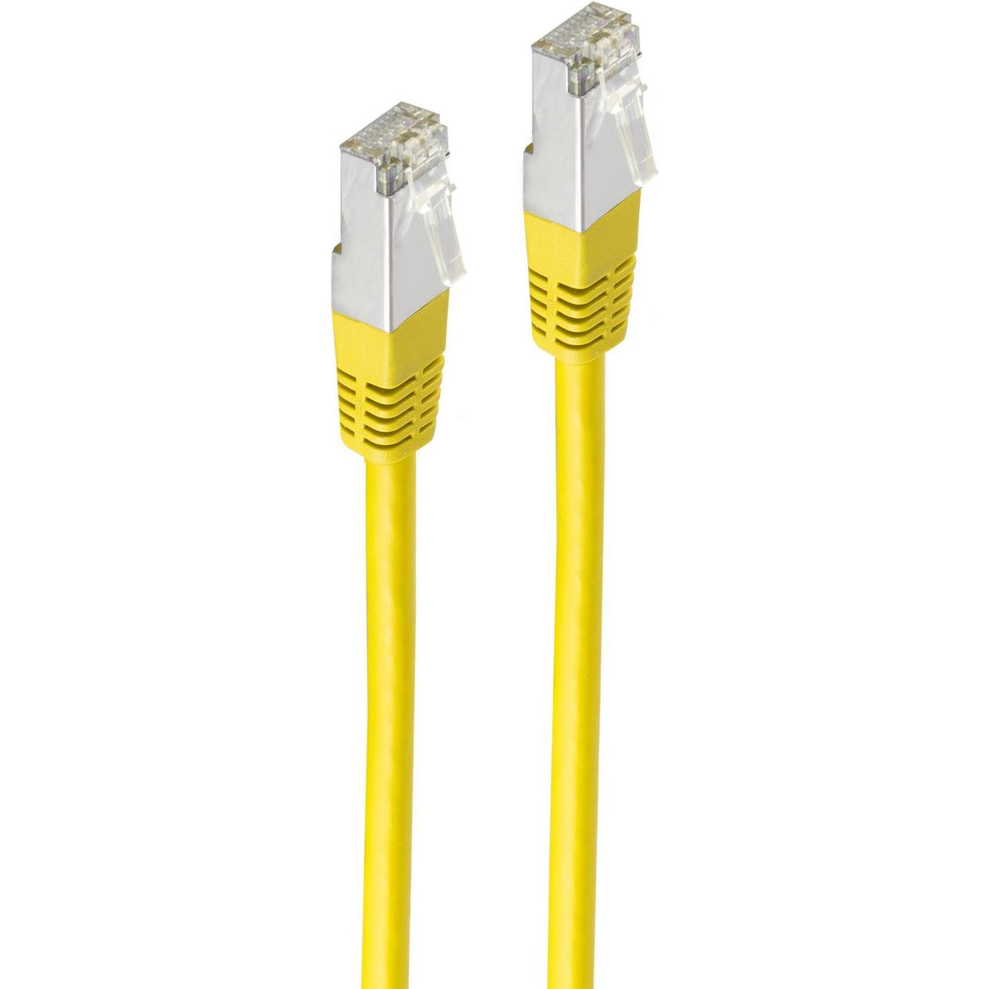 Shiverpeaks BASIC-S Patchkabel, Kat. 6, S/FTP, gelb, 7,50 m RJ45 Stecker (S/FTP, CAT6, 7.50 m), Netzwerkkabel