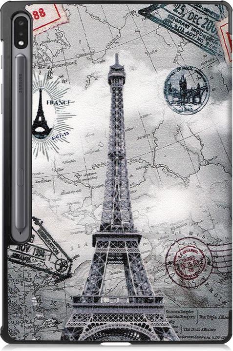 Actual product image Cover-Discount Galaxy Tab S7+ (12.4) - Tri-fold Smart Case Paris (Galaxy Tab S7 FE)