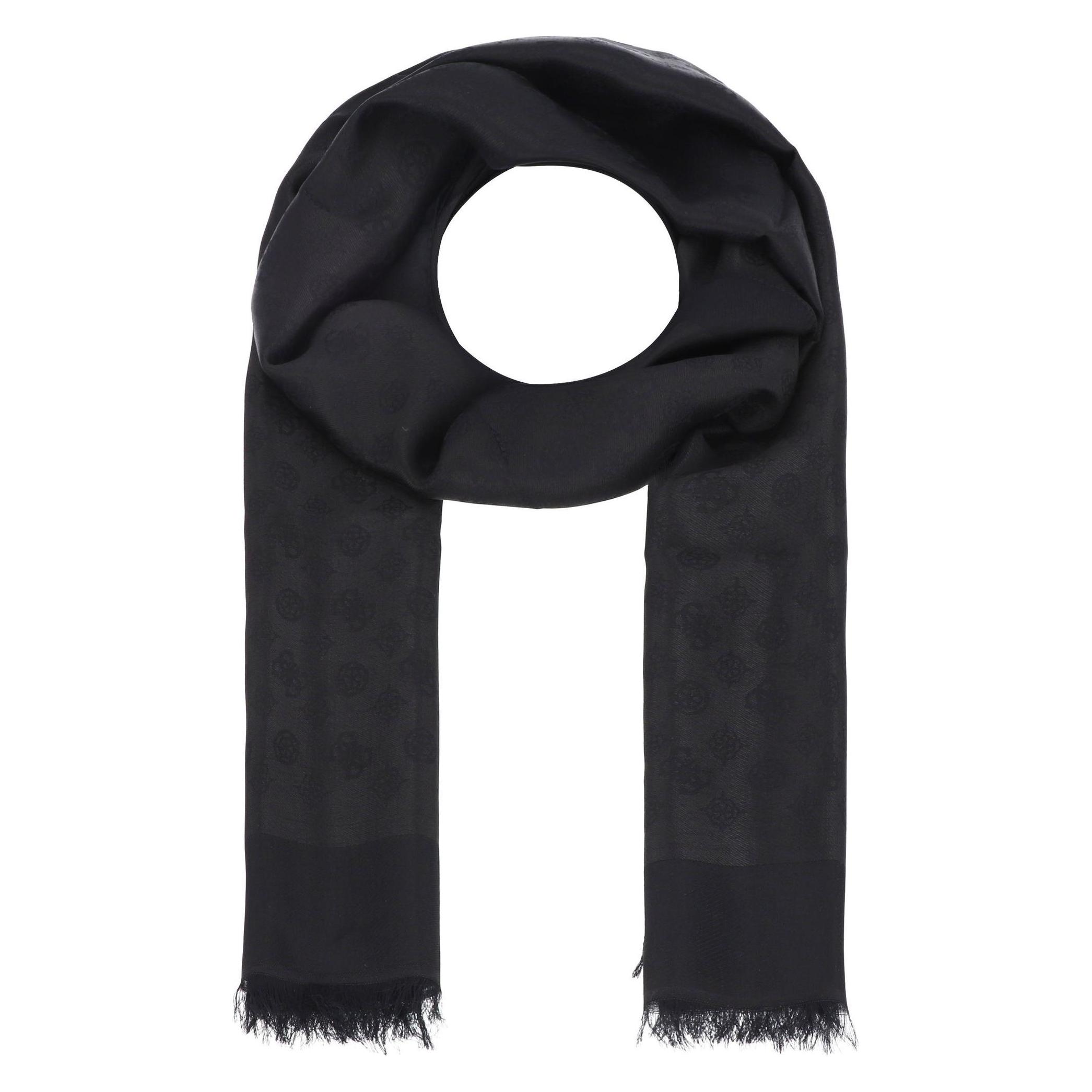 Guess, Damen, Schal, Tiberia Schal 190 Cm, Schwarz